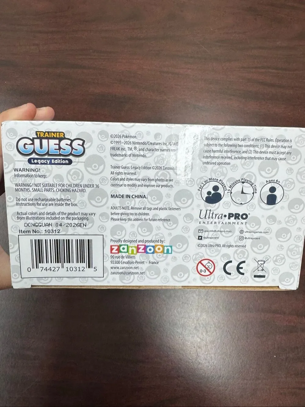 NWT Pokemon Trainer Guess Legacy Edition Electronic Guessing Game